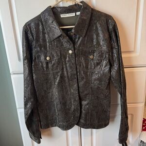 NEW Bamboo Traders Dark Green Paisley Blazer